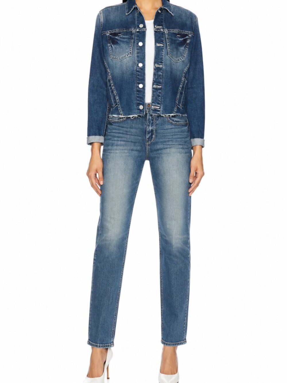 L'AGENCE Janelle Denim Jacket Size XS-MSRP $415
